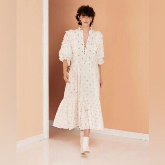 Magali Pascal Dobby Printed Midi Dress - Picture 7 of 10